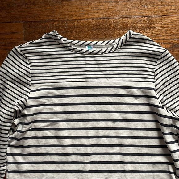 Free Country Free2b Long Sleeve Striped Sweatshirt Dress - Picture 3 of 6